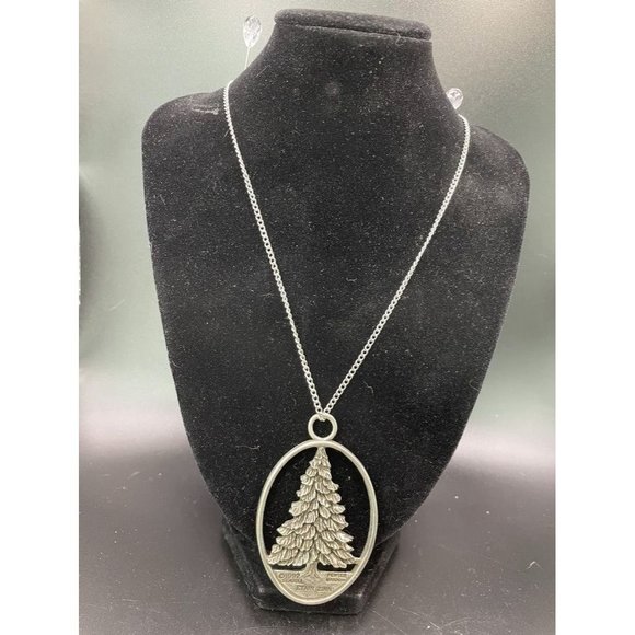 Pewter Canada Etain Zinn 1992 Christmas Ornament Length 2.50 length - Picture 1 of 7
